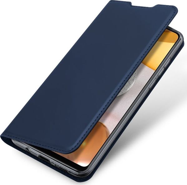 Θήκη Dux Ducis SAMSUNG GALAXY A42 5G με καπάκι Dux Ducis δερμάτινη Skin Leather μπλε