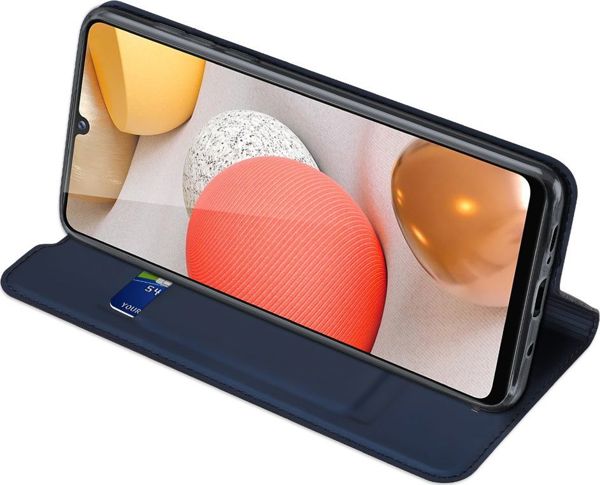 Θήκη Dux Ducis SAMSUNG GALAXY A42 5G με καπάκι Dux Ducis δερμάτινη Skin Leather μπλε