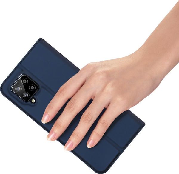 Θήκη Dux Ducis SAMSUNG GALAXY A42 5G με καπάκι Dux Ducis δερμάτινη Skin Leather μπλε