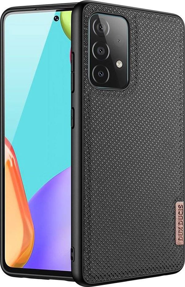 Dux Ducis Dux Ducis Fino θήκη καλυμμένη με νάιλον υλικό Samsung Galaxy A72 4G μαύρο