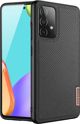 Dux Ducis Dux Ducis Fino θήκη καλυμμένη με νάιλον υλικό Samsung Galaxy A72 4G μαύρο
