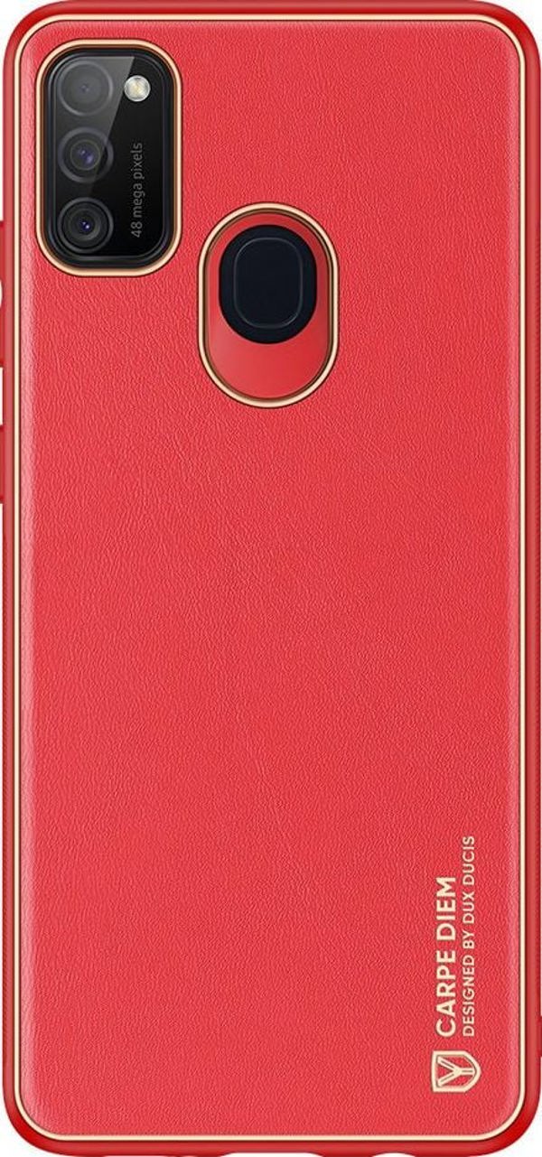 Dux Ducis Dux Ducis Yolo κομψή θήκη από οικολογικό δέρμα Samsung Galaxy M30s κόκκινο