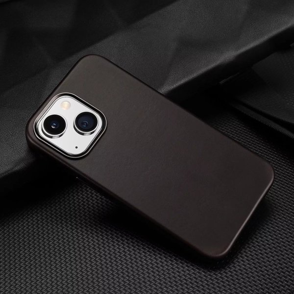 Θήκη Dux Ducis Naples MagSafe Apple iPhone 14 Plus σκούρο καφέ