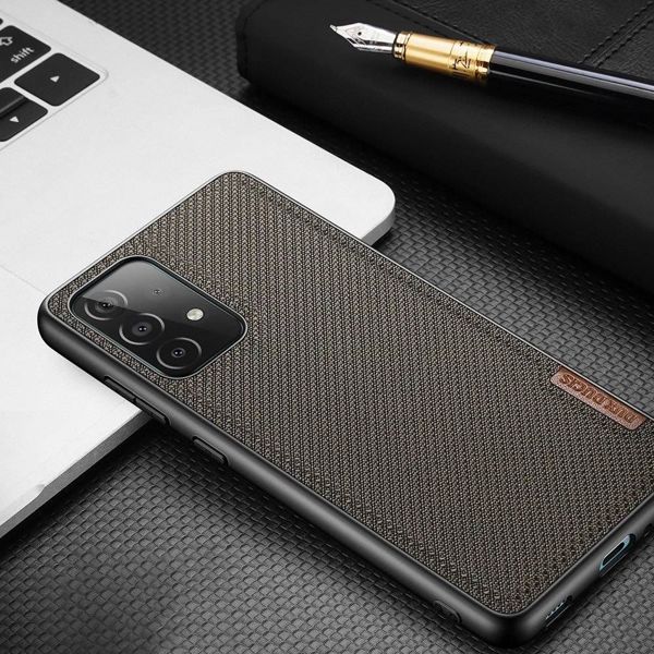 Dux Ducis Dux Ducis Fino θήκη καλυμμένη με νάιλον υλικό Samsung Galaxy A72 4G πράσινο