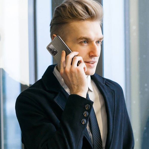 Dux Ducis Dux Ducis Fino θήκη καλυμμένη με νάιλον υλικό Samsung Galaxy A72 4G πράσινο