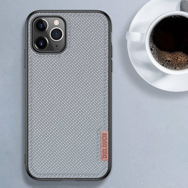 Dux Ducis Dux Ducis Fino θήκη καλυμμένη με νάιλον υλικό iPhone 11 Pro Max μπλε