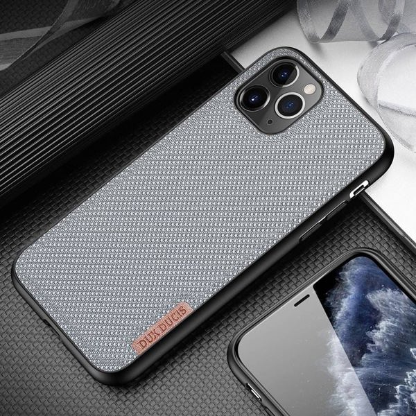 Dux Ducis Dux Ducis Fino θήκη καλυμμένη με νάιλον υλικό iPhone 11 Pro Max μπλε