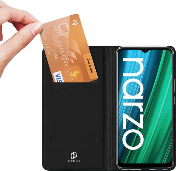 Dux Ducis Dux Ducis Skin Pro θήκη flip case Realme Narzo 50A μαύρο