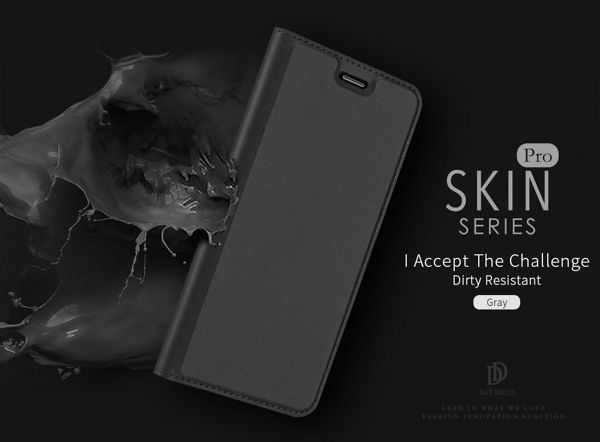 Dux Ducis Etui portfel Dux Ducis Skin Leather IPHONE 11 PRO MAX czarny uniwersalny