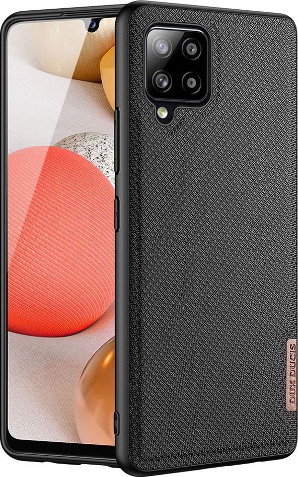 Dux Ducis Dux Ducis Fino θήκη καλυμμένη με νάιλον υλικό Samsung Galaxy A42 5G μαύρο
