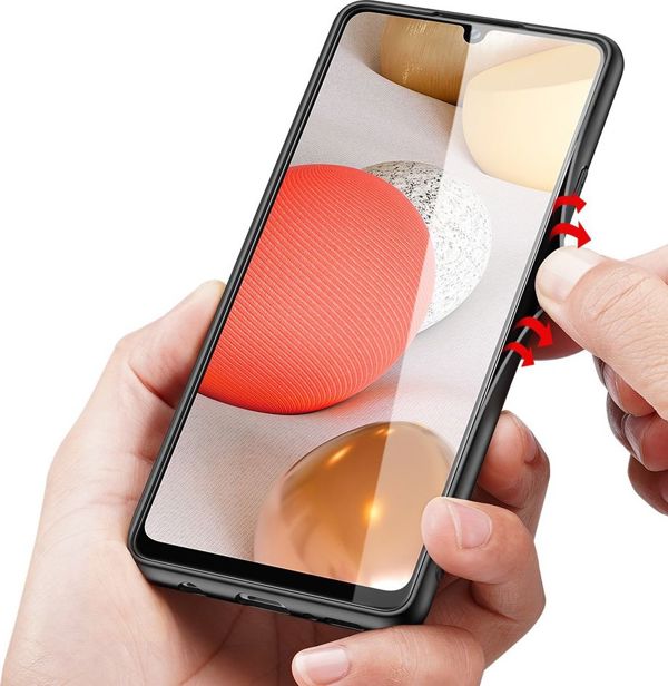 Dux Ducis Dux Ducis Fino θήκη καλυμμένη με νάιλον υλικό Samsung Galaxy A42 5G μπλε