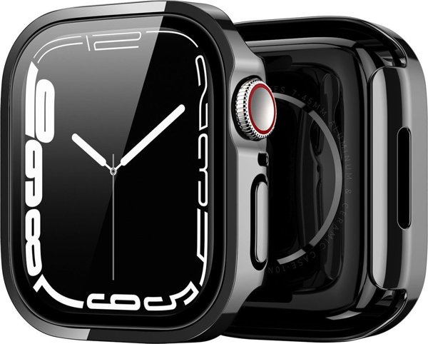 Dux Ducis Dux Ducis Hamo θήκη για Watch 7 45mm μεταλλική θήκη ρολογιού μαύρη