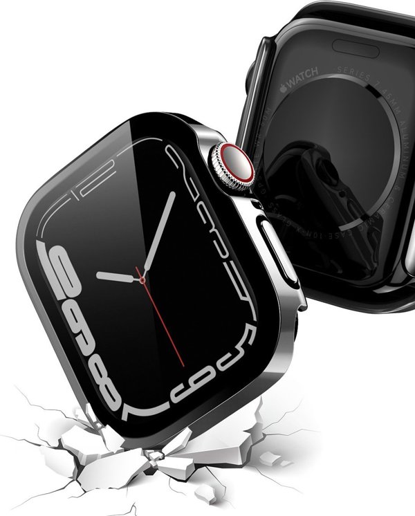 Dux Ducis Dux Ducis Hamo θήκη για Watch 7 45mm μεταλλική θήκη ρολογιού μαύρη