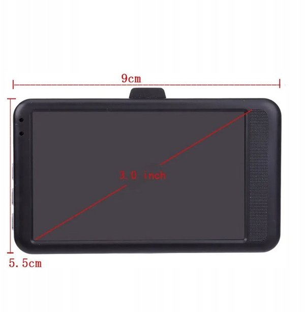 DVR-02 3.0 ίντσες + πίσω κάμερα