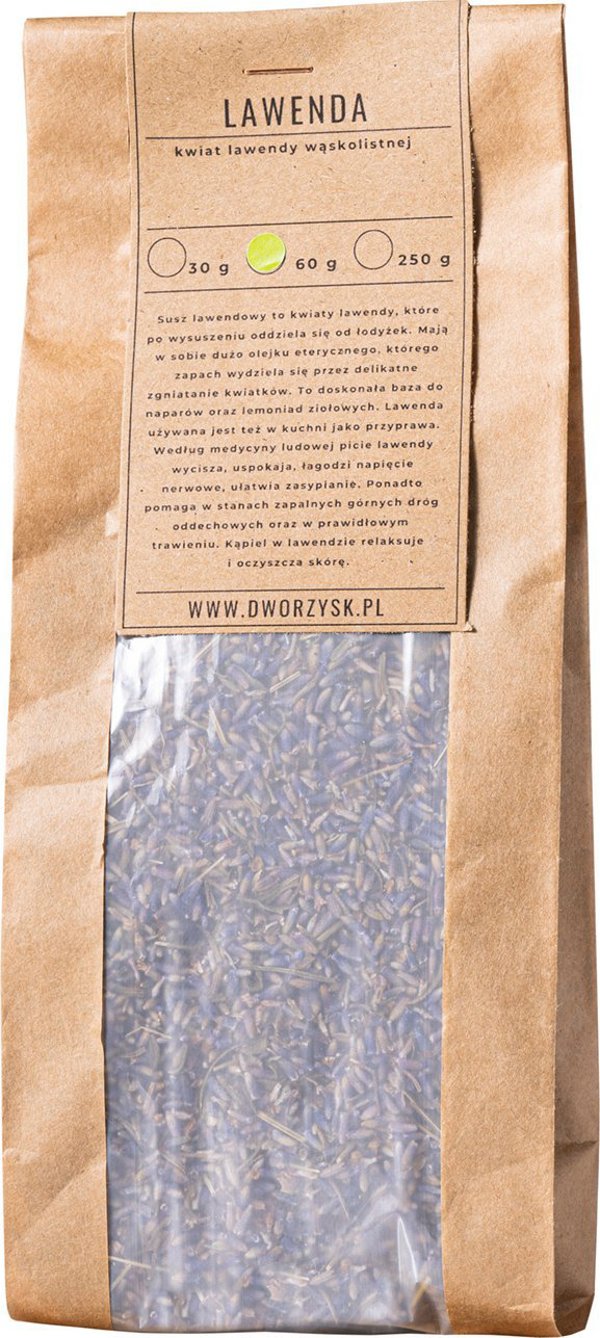 Dworzysk - Λεβάντα - Χύμα τσάι 60g - Ανταλλακτική συσκευασία