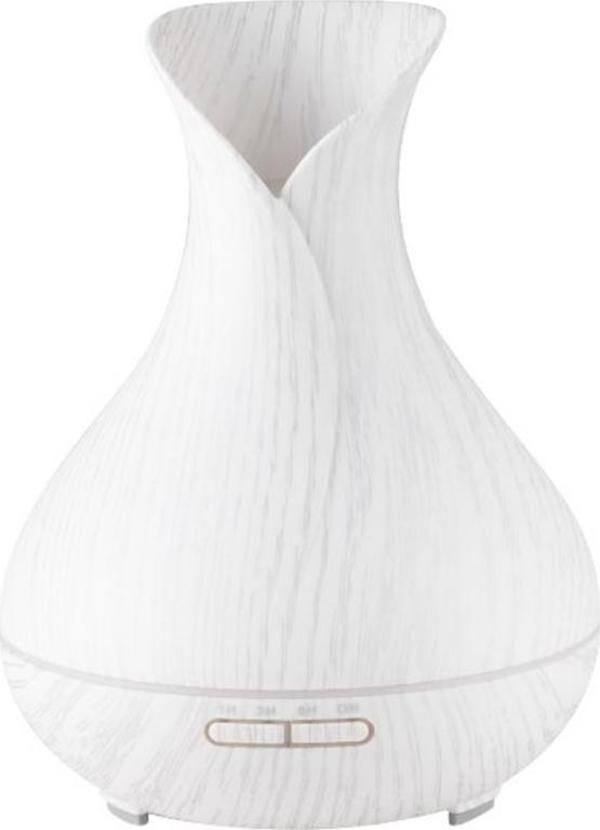 Διαχυτής αρώματος Activeshop AROMA ΔΙΑΧΥΤΗΣ ΥΓΡΑΣΙΑΣ ΑΕΡΑ SPA 15 ΛΕΥΚΟ ΞΥΛΟ 400ML + ΧΡΟΝΟΔΙΑΚΟΠΤΗΣ