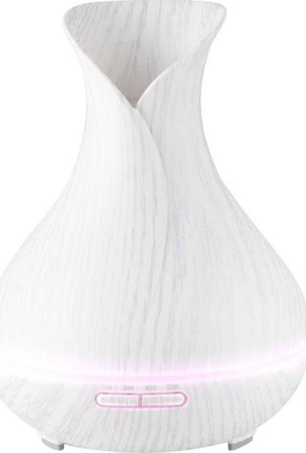 Διαχυτής αρώματος Activeshop AROMA ΔΙΑΧΥΤΗΣ ΥΓΡΑΣΙΑΣ ΑΕΡΑ SPA 15 ΛΕΥΚΟ ΞΥΛΟ 400ML + ΧΡΟΝΟΔΙΑΚΟΠΤΗΣ