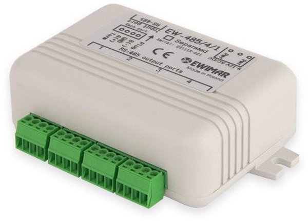 Ewimar Διανομέας Δίαυλου RS-485 EW-485/4/1/SO με Οπτική Απομόνωση