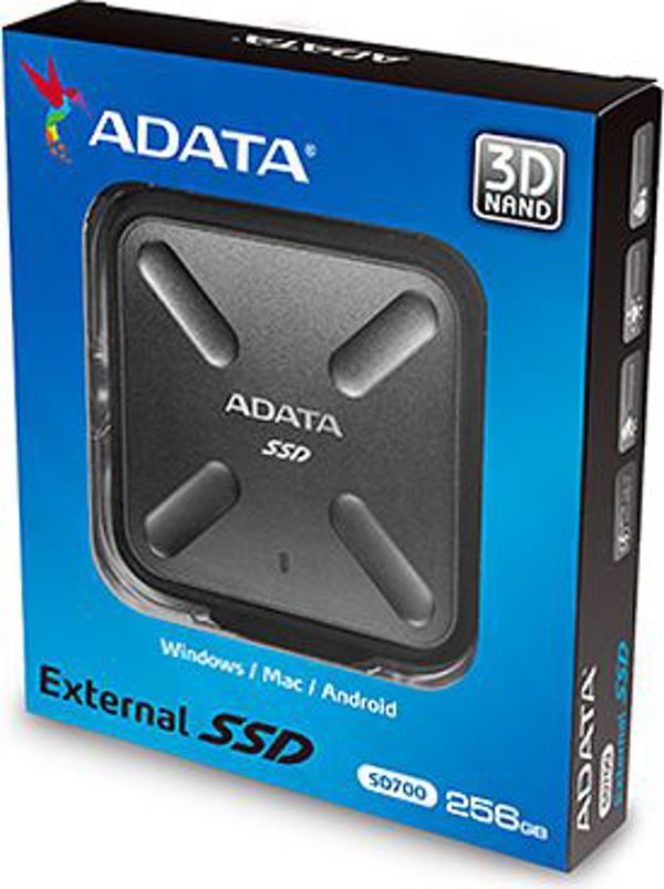 Εξωτερικός δίσκος SSD ADATA SSD SD700 256 GB Μαύρος (ASD700-256GU3-CBK)