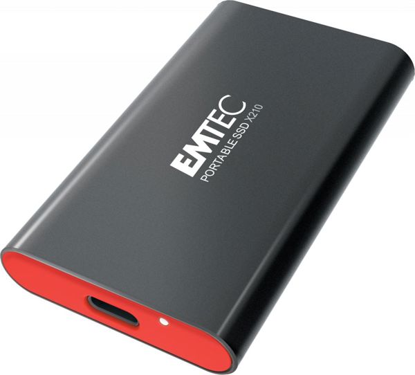 Εξωτερικός δίσκος SSD Emtec X210 Elite 256GB Μαύρο-κόκκινο (ECSSD256GX210)