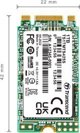 Transcend SSD 425S 1TB M.2 2242 SATA III, Ταχύτητα Εγγραφής 500 MB/s, TS1TMTS425S