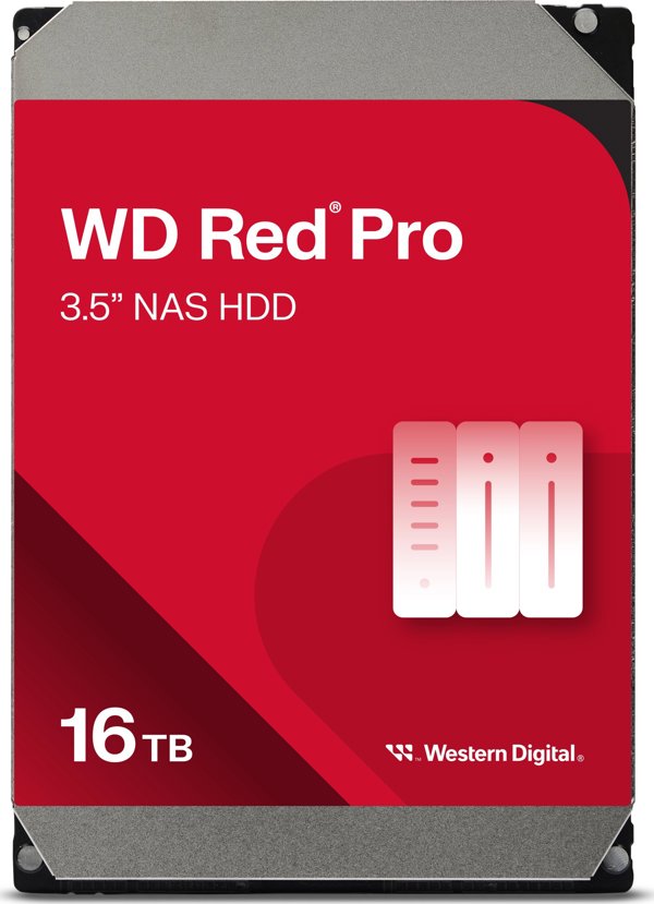 Σκληρός δίσκος διακομιστή WD Red Pro 16TB 3.5'' SATA III (6 Gb/s) (WD161KFGX)