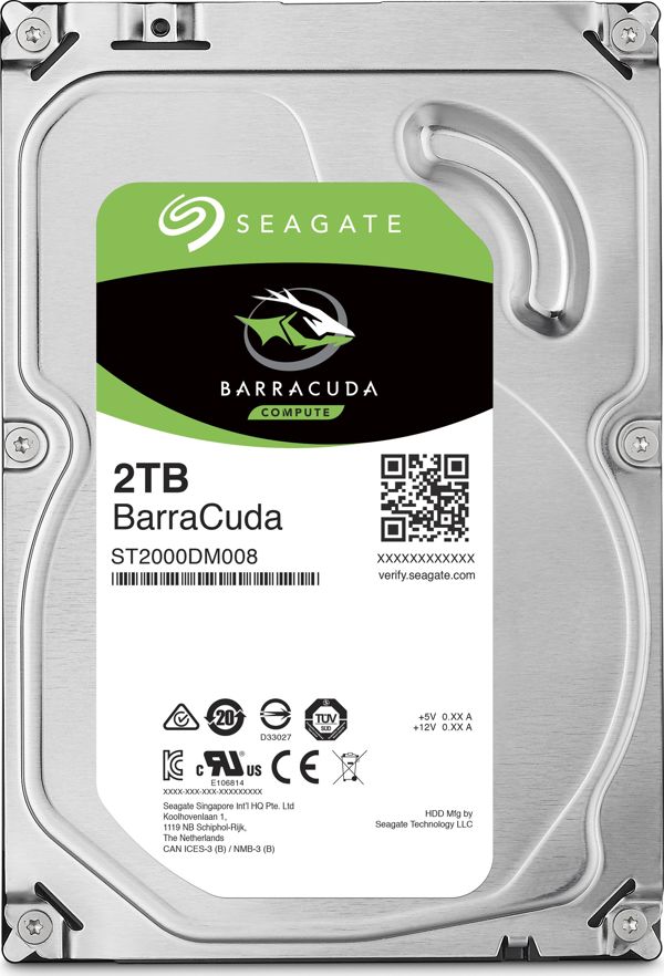 Σκληρός Δίσκος Seagate BarraCuda 2TB 3.5" SATA III (ST2000DM008)