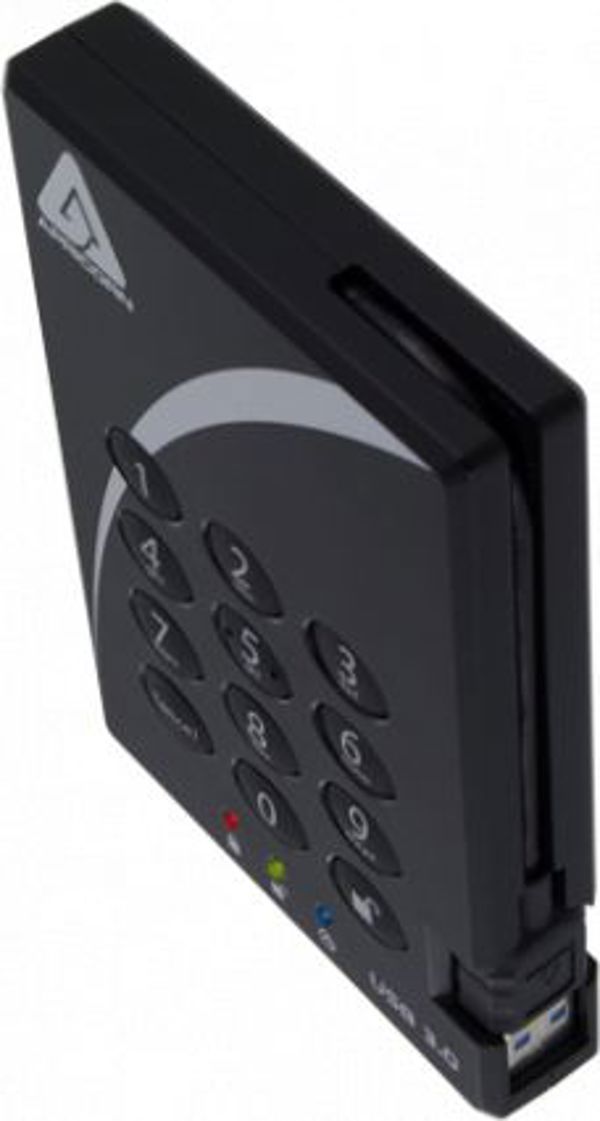 Εξωτερικός σκληρός δίσκος HDD Apricorn Aegis Padlock 1TB Μαύρο (A25-3PL256-1000)