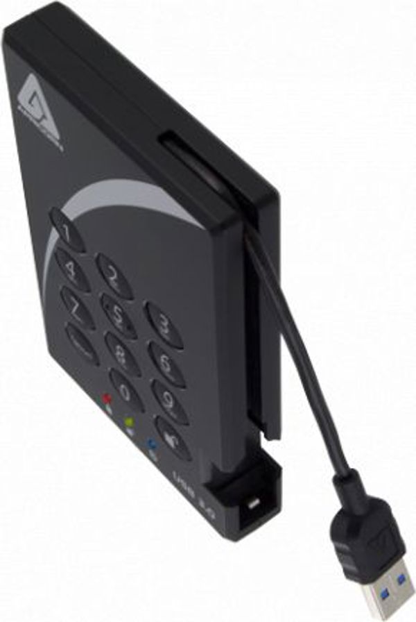 Εξωτερικός σκληρός δίσκος HDD Apricorn Aegis Padlock 1TB Μαύρο (A25-3PL256-1000)