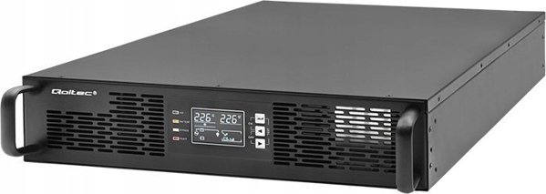 Dysan Μονάδα Αδιάλειπτης Παροχής Ρεύματος UPS Qoltec για RACK | 3kVA | 3000W | Συντελεστής Ισχύος 1.0 | LCD | On-line