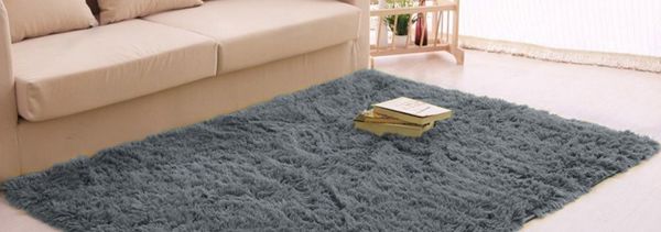 Χοντρό, πυκνό, απαλό πολυτελές χαλί Living Room Shaggy 200x290 - GreyNight universal