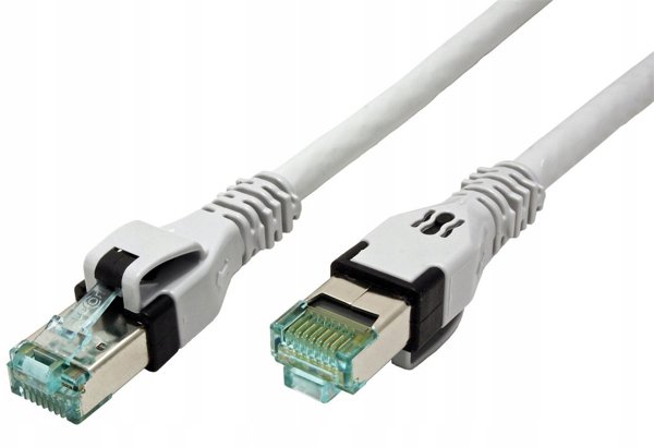 Καλώδιο Patch EasyLan DualBoot® PushPull Cat.6A (Class EA), S/FTP, RJ45 / RJ45, γκρι, 10 m