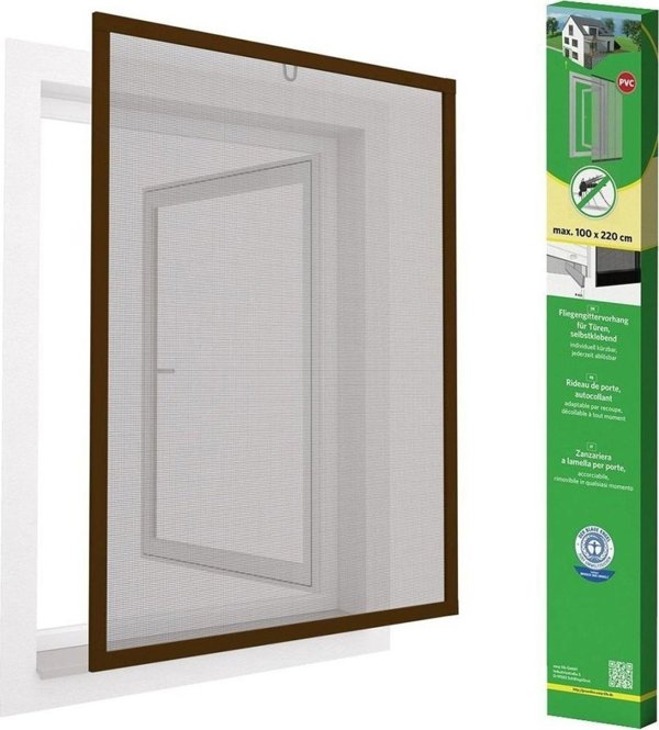 Easy Life Mako Κουνουπιέρα Παραθύρου Αλουμινίου, 100x120 εκ., Καφέ