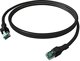 EasyLan DualBoot® PushPull Patch Cable Cat.6A (Class EA), S/FTP, RJ45 / RJ45, czarny, 7,5 m
