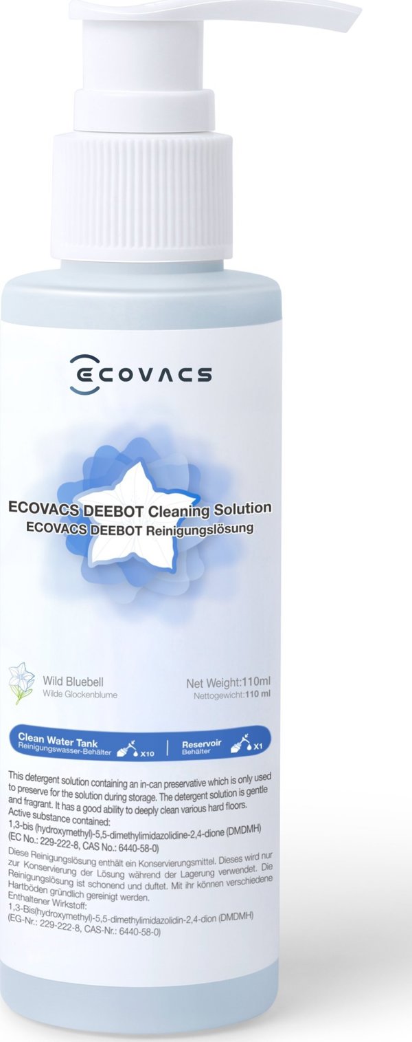 Ecovacs Καθαριστικό διάλυμα 110 ml για οικογένειες X1/T10