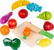 Ecotoys Drewniane owoce warzywa jedzenie do krojenia 13szt (1099)