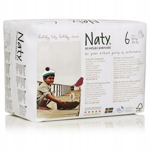 Πάνες-βρακάκια Eco by NATY 6 XL μέγεθος, 18 τεμάχια