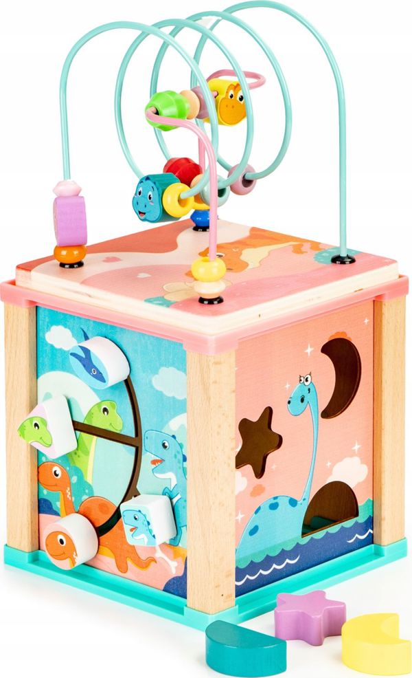Ξύλινος εκπαιδευτικός κύβος, ταξινομητής Ecotoys mula Ecotoys
