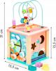 Ξύλινος εκπαιδευτικός κύβος, ταξινομητής Ecotoys mula Ecotoys