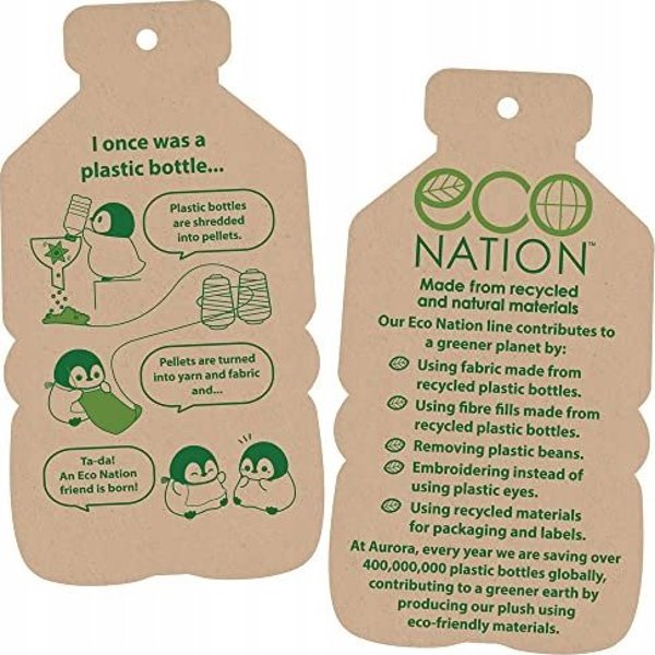 ECO NATION AURORA Eco Nation Λούτρινο Πορτοκαλί Τιγρέ, 15 cm 13484973 5034566350489