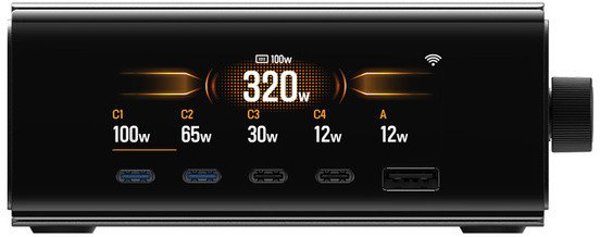 Σταθμός σύνδεσης EcoFlow RAPID Pro 320W, 4xUSB-C, 1xUSB-A, GaN