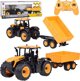 EE JCB Τρακτέρ με ρυμουλκούμενο τηλεχειριζόμενο ανατρεπόμενο Double E 1:16 RC0670
