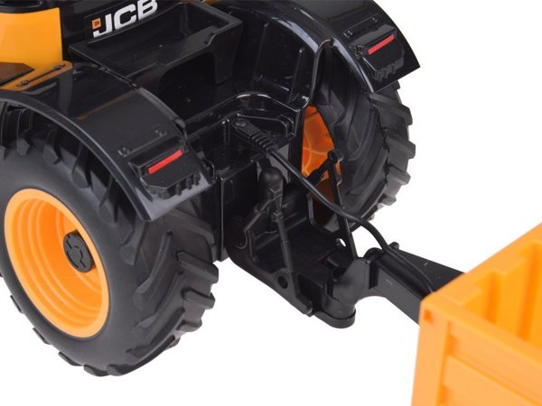 EE JCB Τρακτέρ με ρυμουλκούμενο τηλεχειριζόμενο ανατρεπόμενο Double E 1:16 RC0670