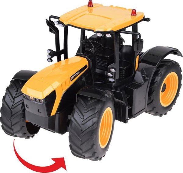 EE JCB Τρακτέρ με ρυμουλκούμενο τηλεχειριζόμενο ανατρεπόμενο Double E 1:16 RC0670