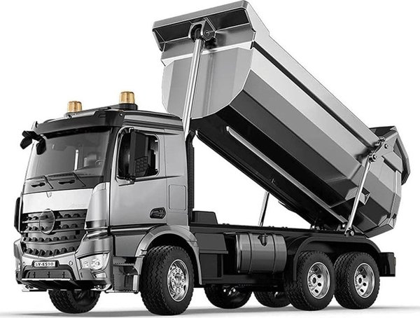 EE Mercedes Arocs ΜΕΤΑΛΙΚΟ φορτηγό ανατροπή ελεγχόμενο EE κινητή ρυμουλκούμενη 1:20 RC0667