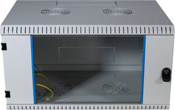 EFB EFB 48,26cm επιτοίχια θήκη ΓΚΡΙ 4HE βάθος 400mm 1-κομμάτι πλήρως συναρμολογημένο RAL7035 αφαιρούμενα πλευρικά τοιχώματα κλειδωμένο