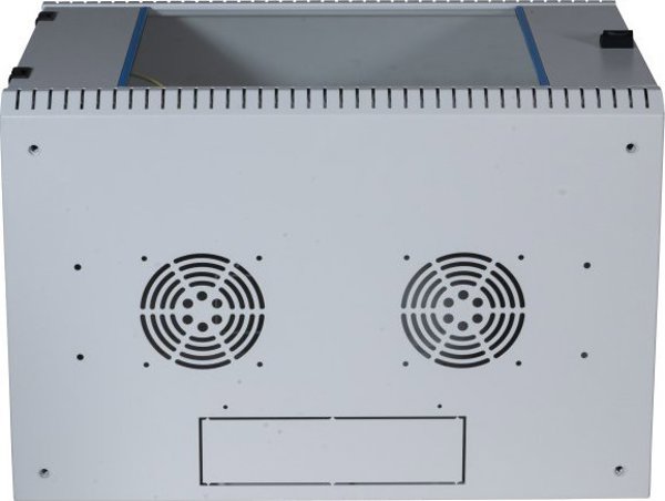 EFB EFB 48,26cm επιτοίχια θήκη ΓΚΡΙ 4HE βάθος 400mm 1-κομμάτι πλήρως συναρμολογημένο RAL7035 αφαιρούμενα πλευρικά τοιχώματα κλειδωμένο