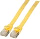 EFB EFB- Electronic - Patch- Cable - RJ- 45 (M) to RJ- 45 (M) - 25 cm - U/FTP - CAT 6a - shaped, flat - yellow (K5545GE.0,25)