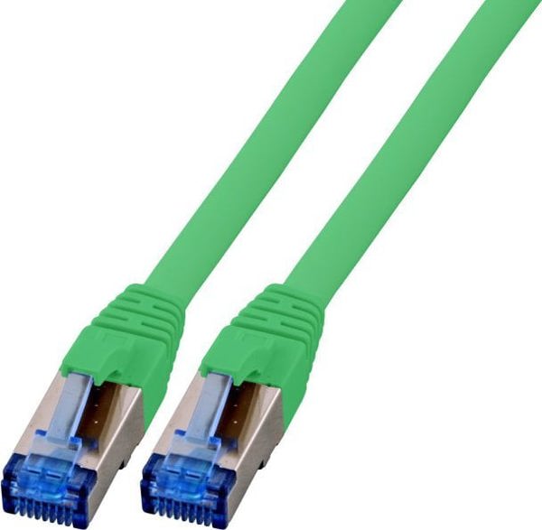 EFB EFB RJ45 Patchkabel S/FTP Cat6A Superflex LSZH ΠΡΑΣΙΝΟ Μήκος 10m 10Gbit 500MhZ 100 τοις εκατό χαλκός με Cat 7 Rohkabel