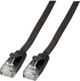 EFB Flat Καλώδιο Σύνδεσης RJ45 U/UTP κατηγορίας 6A, PVC, 1m, Μαύρο (K8107SW.1)